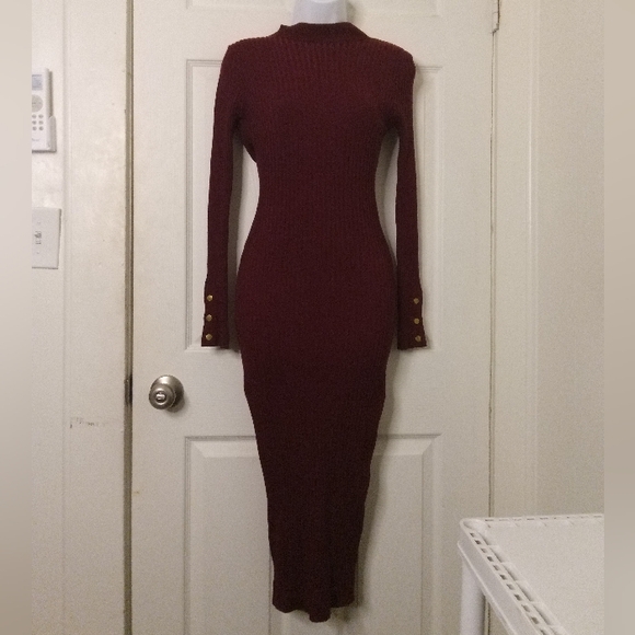 Fashion Nova Dresses & Skirts - Fashion nova burgundy dress